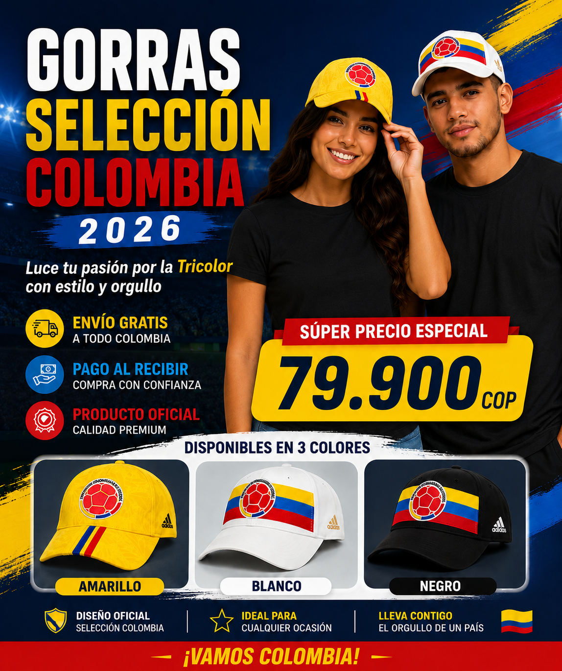 GORRA SELECCIÓN COLOMBIA 2026