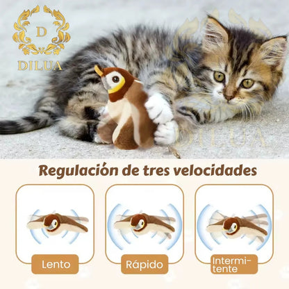Pájaro Volador Para Gatos + Gratis Cepillo Para Mascotas