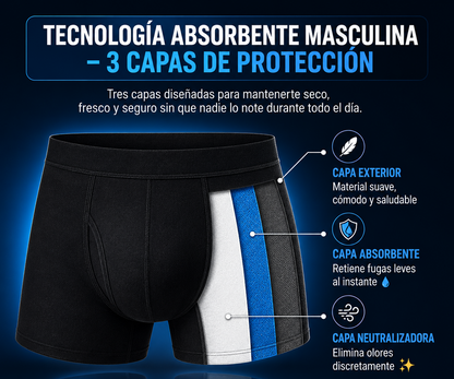 Pack boxer Absorbente: Seguridad y Discreción Total para el Día a Día + Obsequio