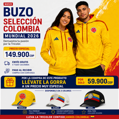 HOODIE SELECCIÓN COLOMBIA MUNDIAL 2026